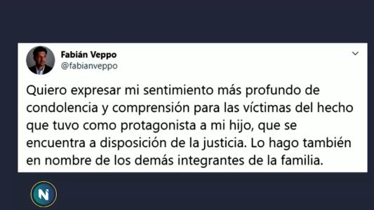 Habló el papá de Veppo: "Quiero expresar mi sentimiento más profundo de condolencia por las víctimas"
