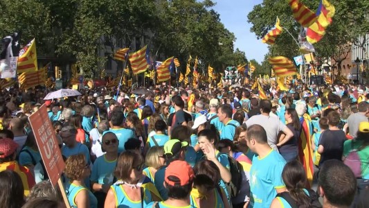 Los catalanes se movilizaron por la independencia