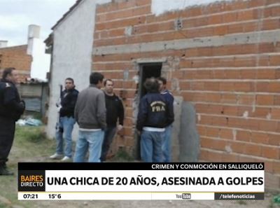 Una chica de 20 años, asesinada a golpes
