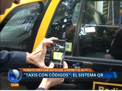"Taxis con códigos": el sistema QR
