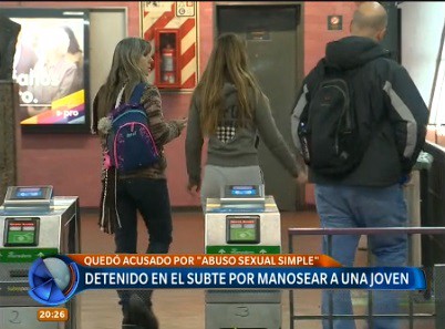 Detuvieron a un hombre por abuso sexual en una estación de subte