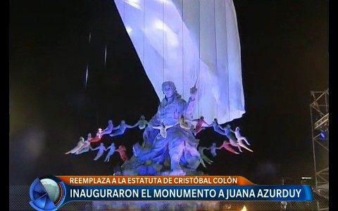 Quedó inaugurado el monumento a Juana Azurduy detrás de la casa de Gobierno