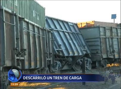 Descarriló un tren de carga en Bahía Blanca