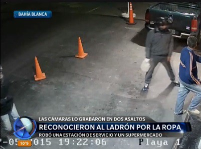 Identificaron al ladrón porque robó dos veces con la misma ropa