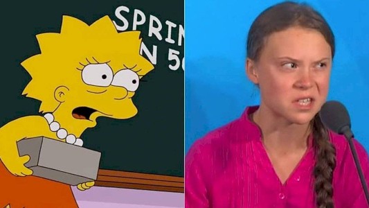 Los Simpson lo hicieron de nuevo: aseguran que predijeron a Greta Thunberg