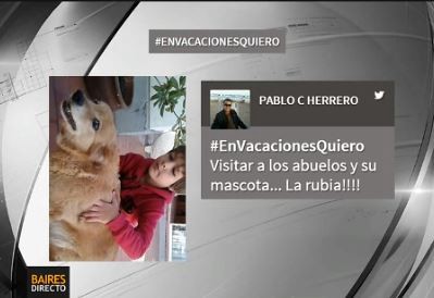 #EnVacacionesQuiero Los deseos de los seguidores de Baires Directo