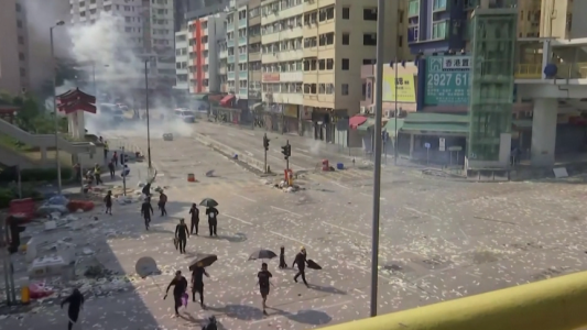 La represión a las protestas en Hong Kong por el 70° aniversario de China comunista