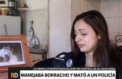 Viuda del policía arrollado: "Arruinaron la vida de todos los que lo amábamos"