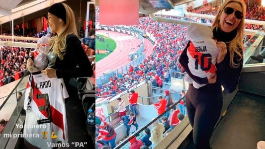 Superclásico: la ex esposa de Gallardo, presente junto a su pequeño hijo en el Monumental