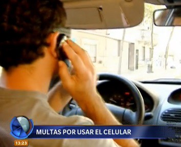 Multas por usar el celular