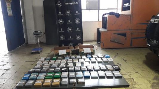 Secuestraron 110 kilos de cocaína de una organización que operaba en Batán