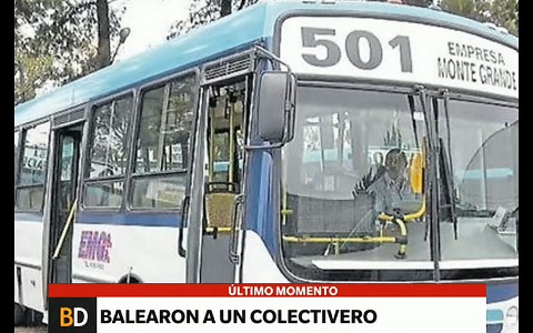 Balearon a un chofer en Lomas de Zamora y paran 3 líneas de colectivos