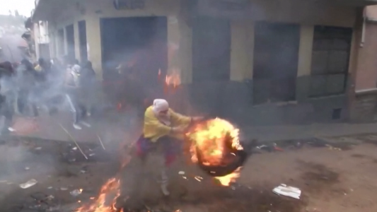 Una semana de disturbios en Ecuador