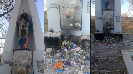 Tres hombres debieron pagar $ 120 mil por destruir una imagen sagrada en Jujuy