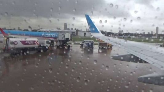 Hubo 300 vuelos demorados y caída de árboles por la tormenta en Buenos Aires