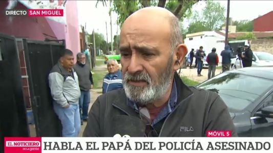 Habló el padre del policía acribillado en el supermercado: "somos una familia de policías"