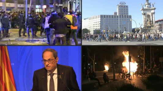 Protestas y disturbios en Cataluña tras condena a líderes separatistas