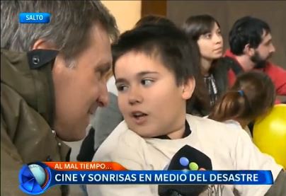 Cine y sonrisas en medio del desastre