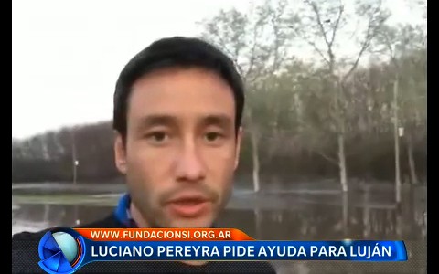 Luciano Pereyra pide ayuda para su Luján