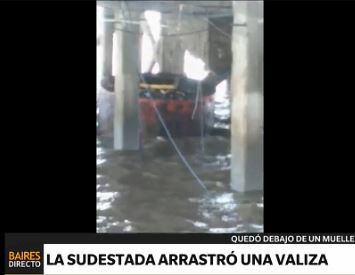 La sudestada arrastró una baliza