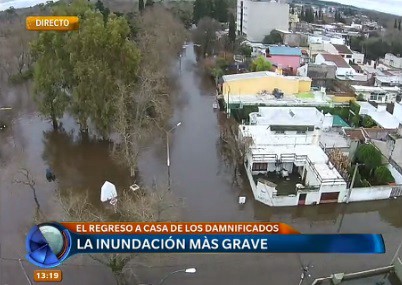 La peor de las inundaciones en Salto