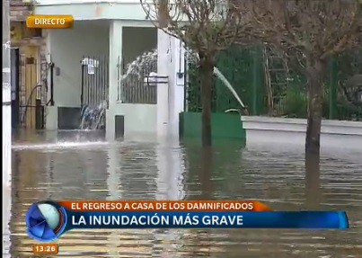 Los vecinos comienzan a regresar a sus casas en Salto