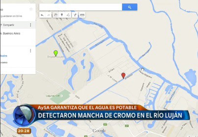Detectaron una mancha de cromo en el Río Luján