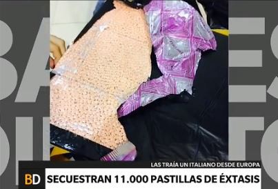 Secuestran 11.000 pastillas de éxtasis en Ezeiza