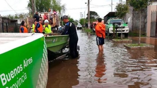 El agua baja pero aún quedan 3 mil evacuados en La Matanza y Esteban Echeverría
