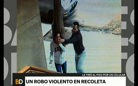 Violento robo en Recoleta