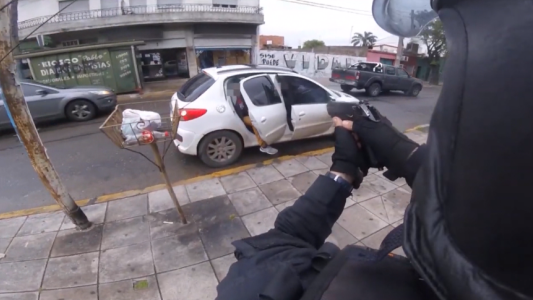 Así detenían a tres ladrones luego de una entradera