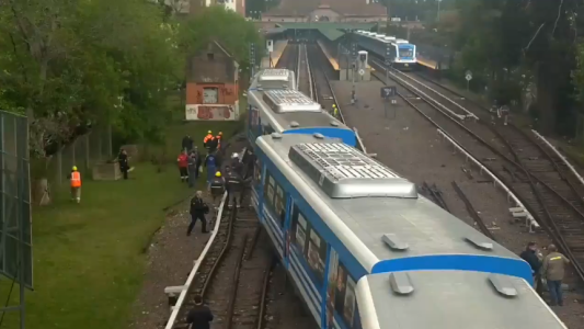 Descarriló un tren de la línea Mitre