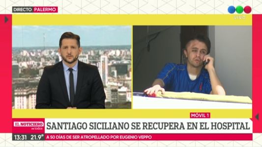 La recuperación de Santiago, el agente atropellado por Veppo: "Siento mucha impotencia"