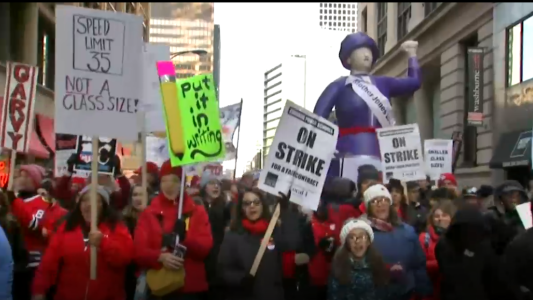 Séptima jornada de paro docente en Chicago