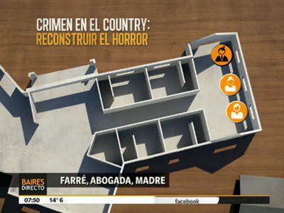 La reconstrucción gráfica del crimen de Claudia Shaefer