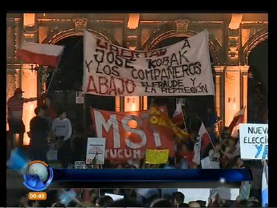 Nueva marcha en Tucumán por las elecciones