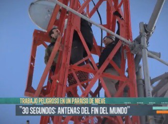 30 segundos: Nacho Girón sube a la antena del fin del mundo