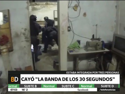 Cayó la banda de los 30 segundos