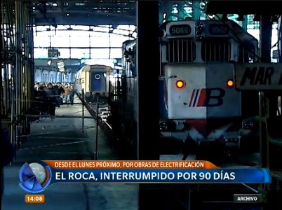 El tren entre Constitución y La Plata no funcionará durante 90 días por obras de electrificación