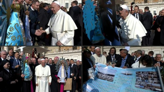 Papa bendijo intercambio de dos Vírgenes de Luján entre Reino Unido y Argentina