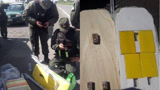 Descubrieron 12 kilos de cocaína en tablas de planchar