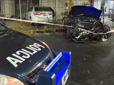 Violento choque en Santa Fe y Callao