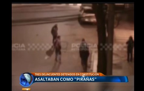 Detienen a tres "pirañas" luego de golpear y robar a un joven en Constitución