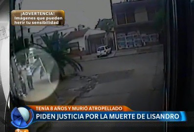 Piden justicia por la muerte de Lisandro, el nene atropellado