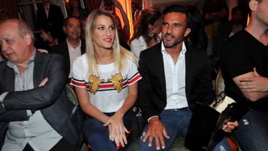 Video: así entrena Mica viciconte usando a Fabián Cubero de "pesa"