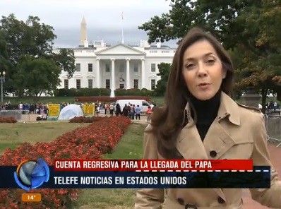 Telefe Noticias en Estados Unidos: cuenta regresiva para la llegada del Papa