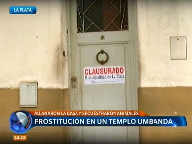 Prostitución en un templo umbanda