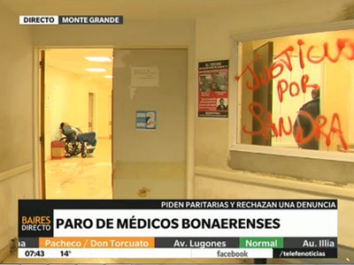 Paro de médicos en el hospital municipal de Esteban Echeverría