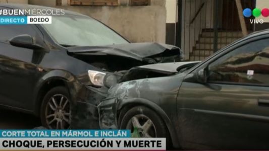 Un muerto y dos detenidos tras persecución y choque en Boedo