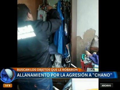 Allanamiento por la agresión a Chano